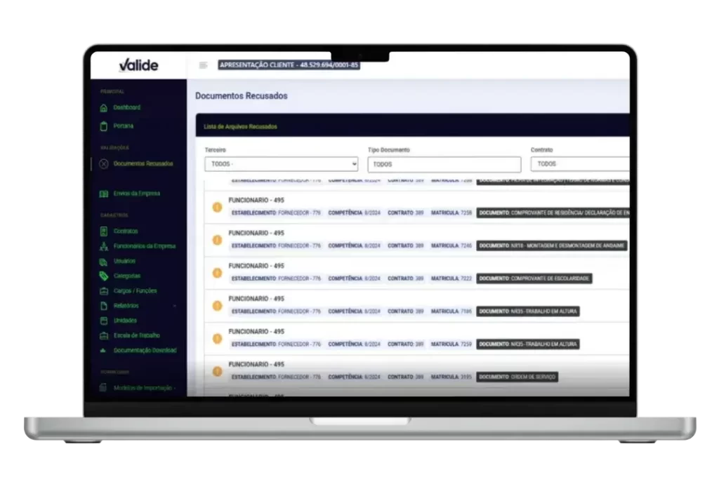 Controle de entrega